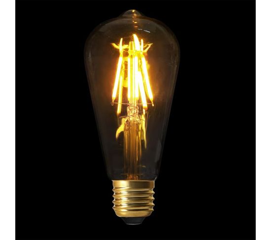 Ampoule St64 Filaments LED "droit" 2w Transparent