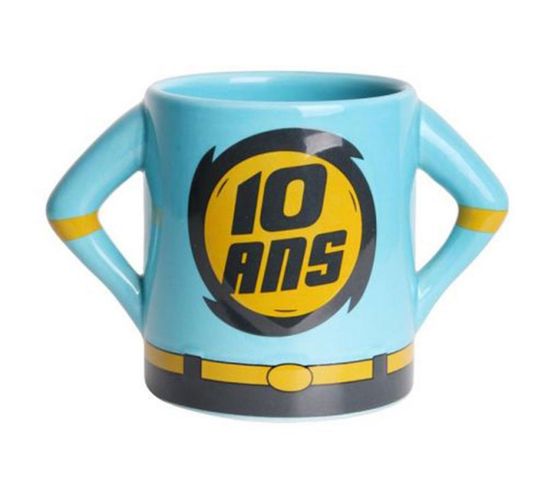 Mug Héros "10 Ans" 14cm Bleu