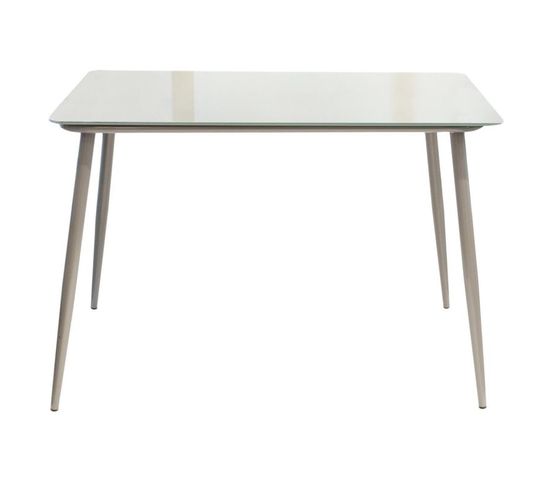 Table De Repas Design "connecticut" 110cm Gris