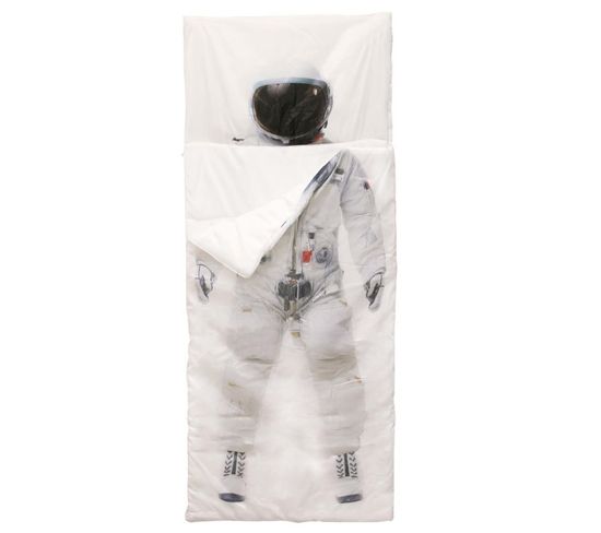 Sac De Couchage Enfant "astronaute" 170cm Blanc