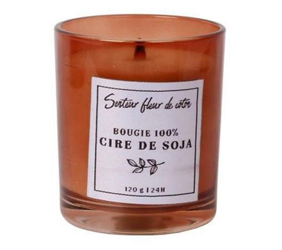 Bougie Parfumée "cire De Soja" 8cm Fleur De Coton