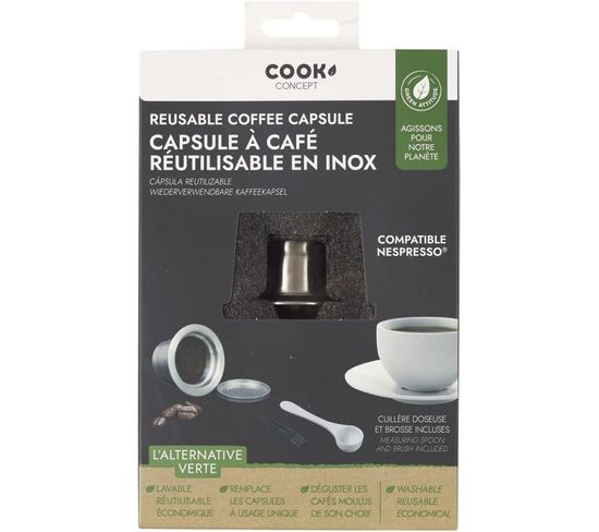 Capsule Réutilisable En Acier Adpaté Nespresso  Ka4558 Pour Cafetière - Expresso Broyeur