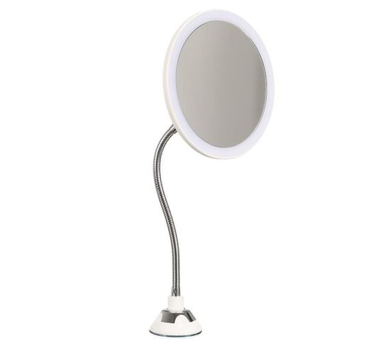 Miroir Grossissant Flexible "lumineux" 30cm Blanc