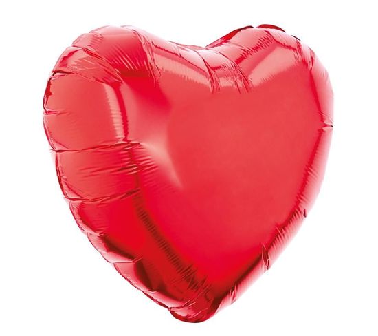 Ballon Gonflable "cœur" 45cm Rouge