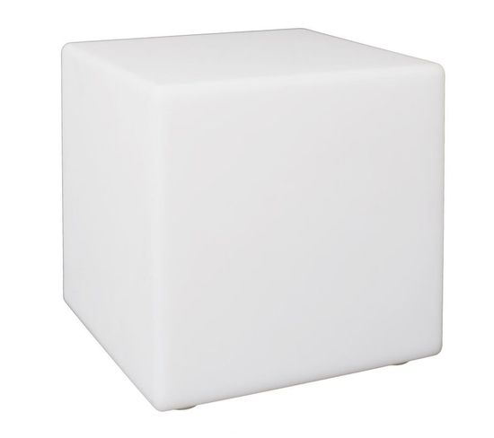 Lampe Cube D'extérieur "télécommande" 25cm Blanc