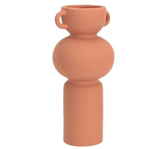 Vase Avec Anse Déco "arty" 25cm Terracotta