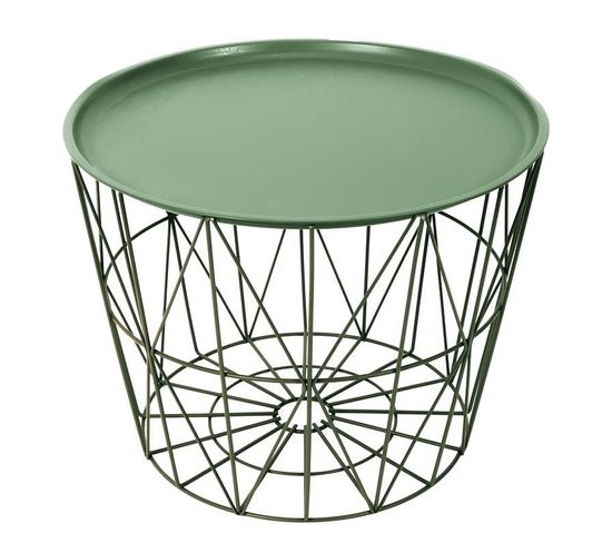 Table D'appoint Design "filaire" 52cm Vert