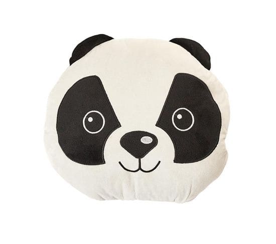 Peluche Couverture "panda" 100x165cm Blanc Et Noir