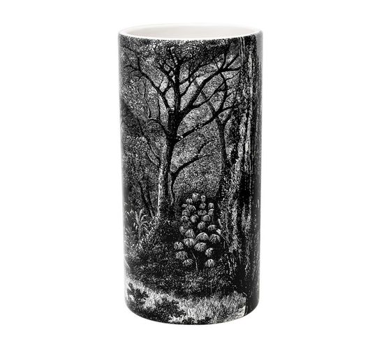 Vase Design En Céramique "black Forest" 25cm Noir