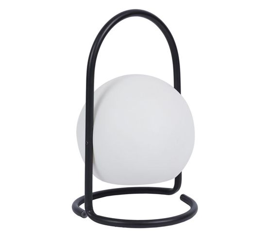Lampe À Poser Design Led "batterie" 29cm Blanc