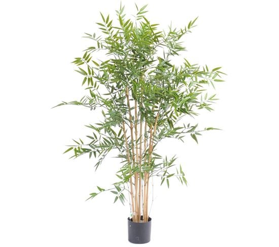 Plante Artificielle Haute Gamme Spécial Extérieur En Bambou Artificiel, Couleur Verte - 120 X 75 Cm