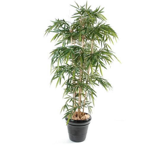 Plante Artificielle Haute Gamme Spécial Extérieur/bambou Artificiel Coloris Vert - Hauteur 120 Cm