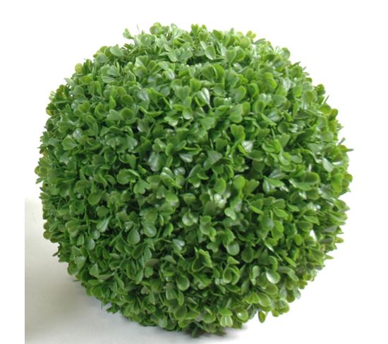 Plante artificielle haute gamme Spécial extérieur / Buis boule artificiel - Dim : H.75 x D.75 cm