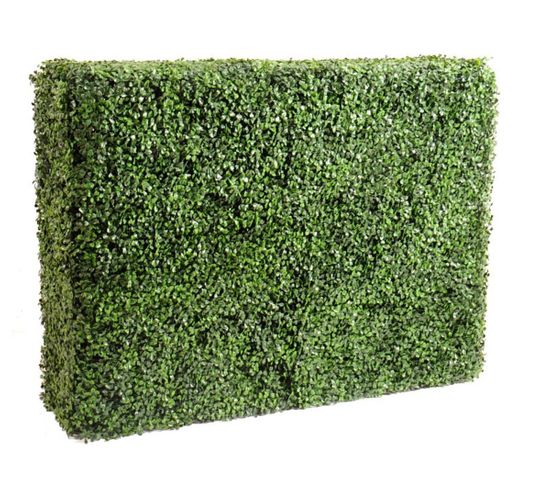 Plante artificielle haute gamme Spécial extérieur / Buis artificiel HAIE - Dim : 80 x 35 x 108 cm