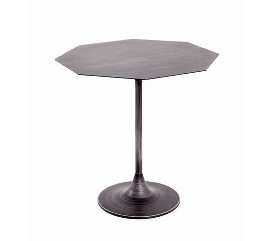 Table D'appoint Coloris Noir En Acier - L 45 X P 45 X H 37 Cm