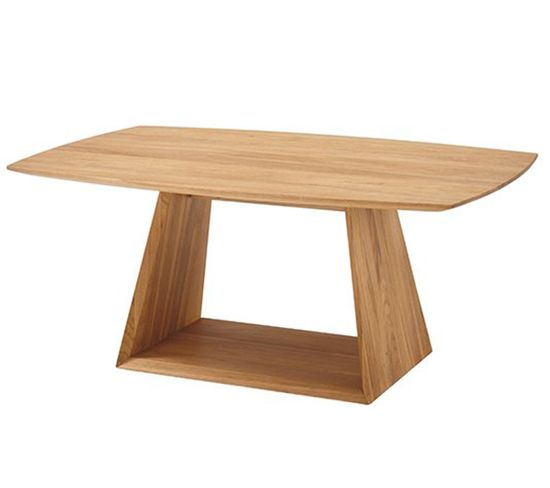 Table Basse En Chêne Sauvage Huilé - L. 110 X H. 45 X P. 70 Cm