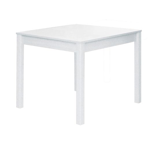 Table À Manger Coloris Blanc - L. 90 X P. 90 Cm