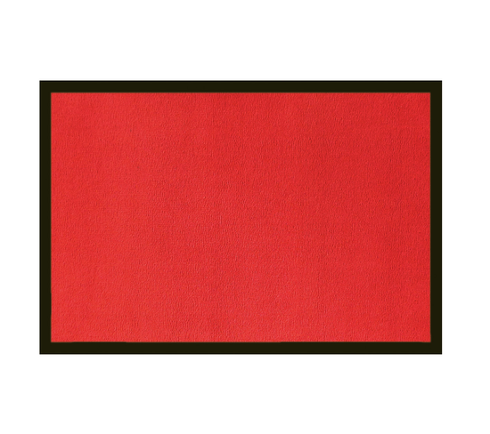 Tapis Anti-poussière En Polyamide Coloris Rouge -  Largeur 60 X Longueur 90 Cm