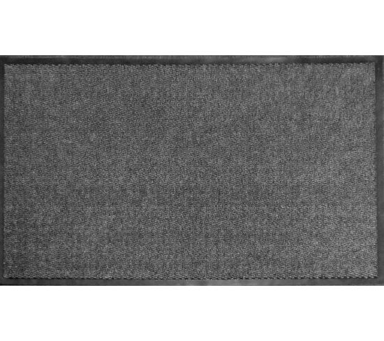 Tapis Anti-poussière En Polypropylène Coloris Gris  -  Largeur 90 X Longueur 150 Cm
