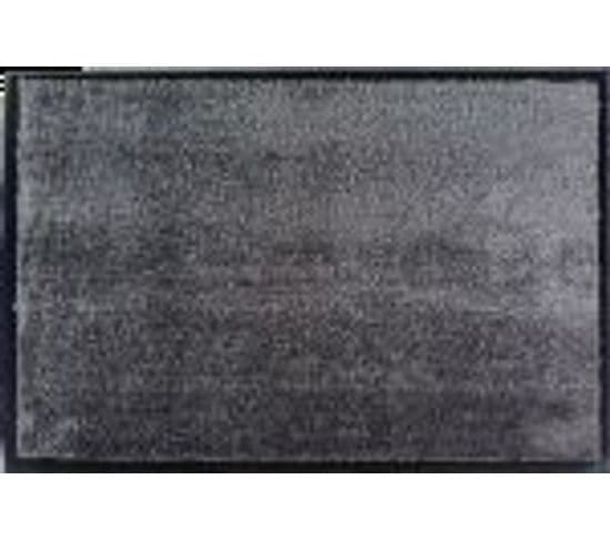 Tapis Anti-poussière En Microfibre Coloris Gris  -  Largeur 40 X Longueur 60 Cm