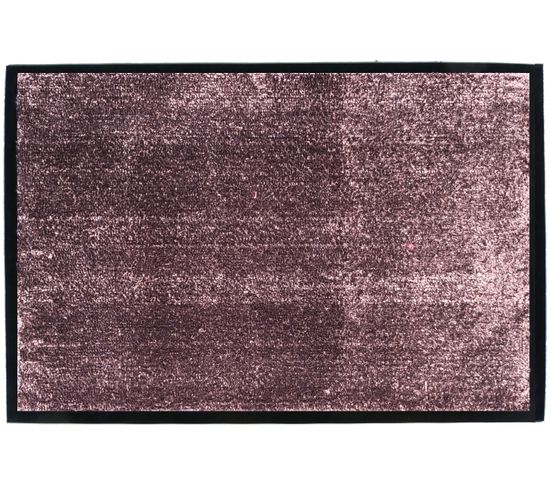Tapis Anti-poussière En Microfibre Coloris Chocolat  -  Largeur 60 X Longueur 90 Cm
