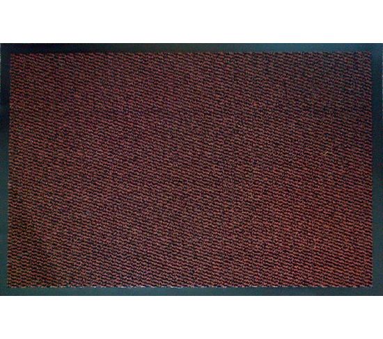 Tapis Anti-poussière En Polypropylène Coloris Brique  -  Largeur 60 X Longueur 90 Cm