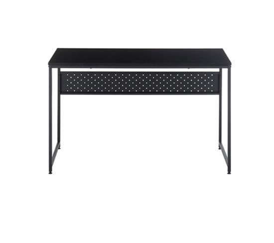 Table De Bureau / Pieds En Métal Coloris Noir - Longueur 120  X Hauteur 74  X Profondeur 60 Cm