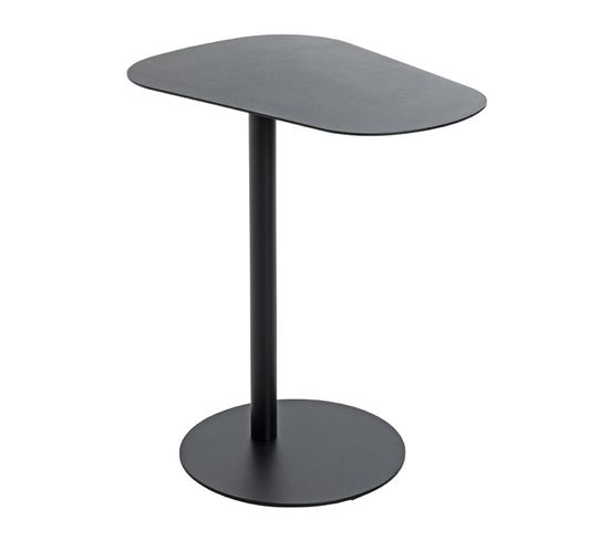 Table D'appoint En Métal Coloris Noir - Longueur 53 X Profondeur 38 X Hauteur 60 Cm