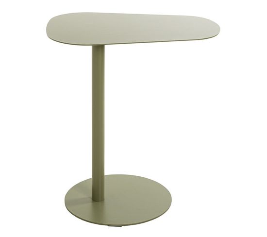 Table D'appoint En Métal Coloris Vert  - Longueur 53 X Profondeur 38 X Hauteur 60 Cm