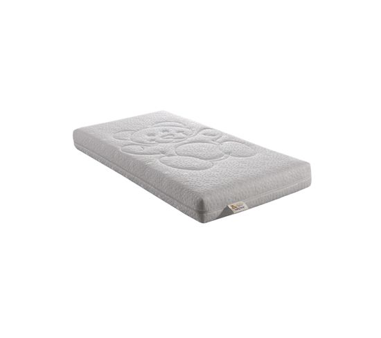 Bear Matelas Bebe 60x1 Cm Hauteur 9 5 Cm Dehoussable 4 Cotes Housse Lavable Alese Toute L Offre Matelas But