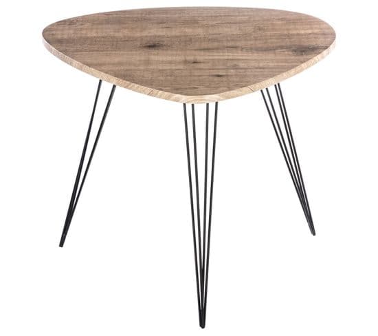 Table D'appoint Design Neile - L. 69 X H. 60 Cm - Noir
