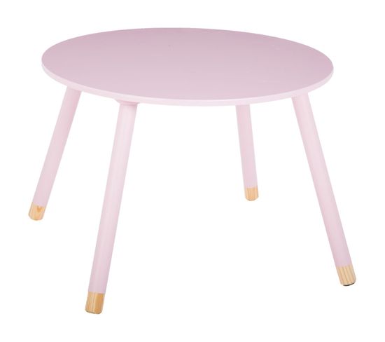 Table Enfant Douceur - Diam. 60 Cm - Rose