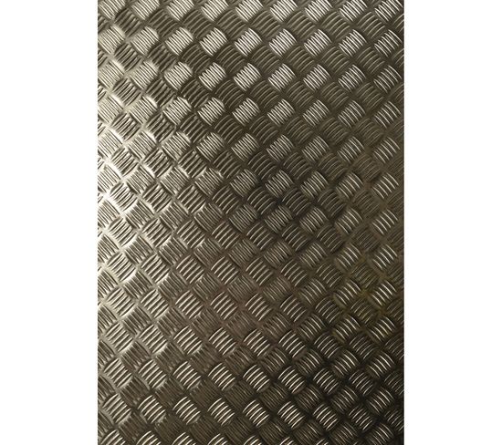 Adhésif Décoratif Pour Meuble Metallique - 150 X 45 Cm - Gris Alu
