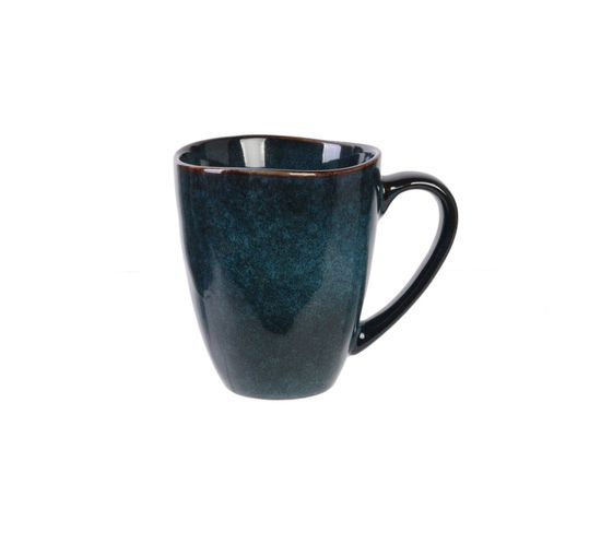 Mug En Céramique Au Design Minéral - 300 Ml - Bleu