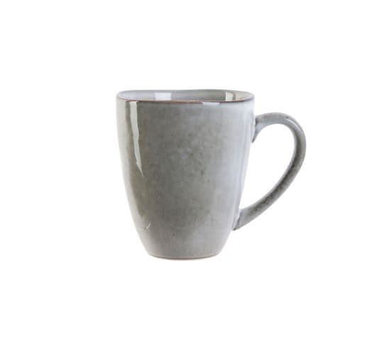 Mug En Céramique Au Design Minéral - 300 Ml - Gris