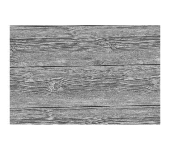 Lot 2x Adhésif Décoratif Grey Wood - 200 X 45 Cm - Gris