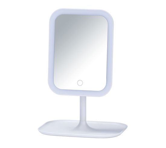Miroir LED à Poser Bertiolo - Blanc