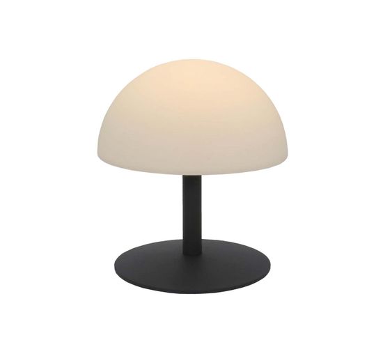 Lampe De Table Sans Fil Neptune Rock Gris Plastique H20cm