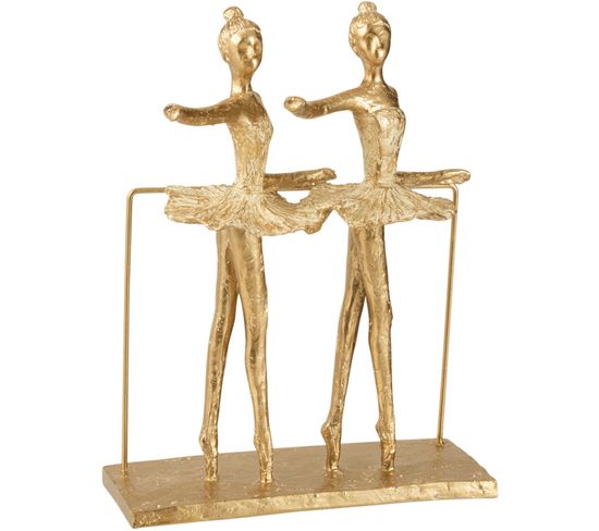 Sculpture Ballerines Or Pierre 22,5x16x30,5cm