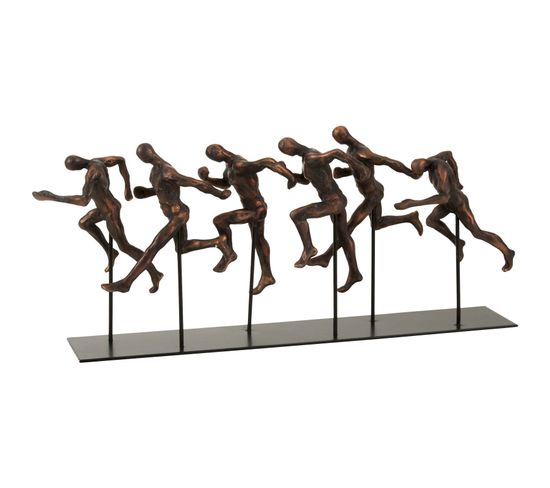 Sculpture Personnages Bronze Résine 43x10x19cm