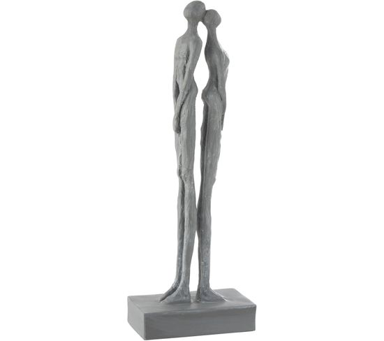 Sculpture Personnages Gris Pierre 16x9,5x44,5cm
