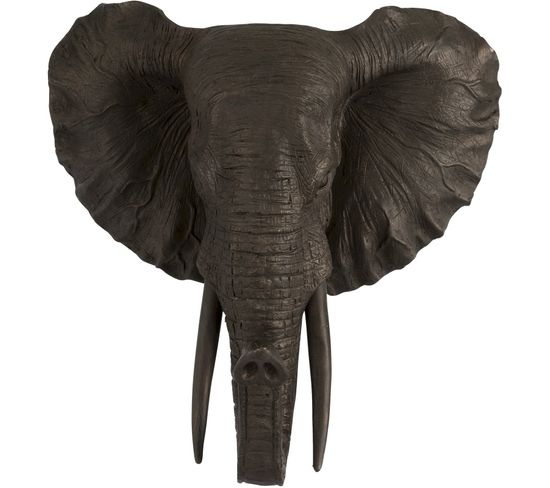 Sculpture Éléphant Marron Résine 41,5x27x43cm