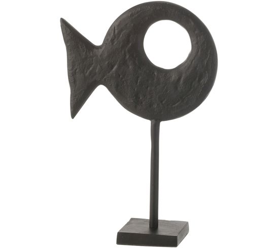 Figurine Noir Aluminium 26,5x10x41cm