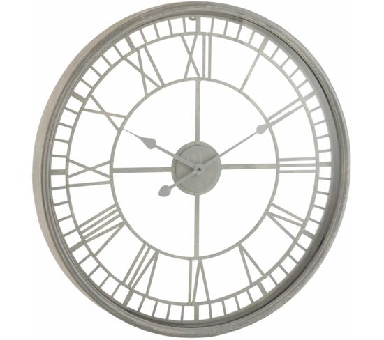 Horloge Murale Gris Fer 67x6,5x67cm