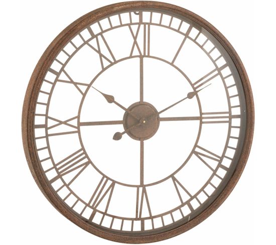Horloge Murale Marron Fer 67x6,5x67cm