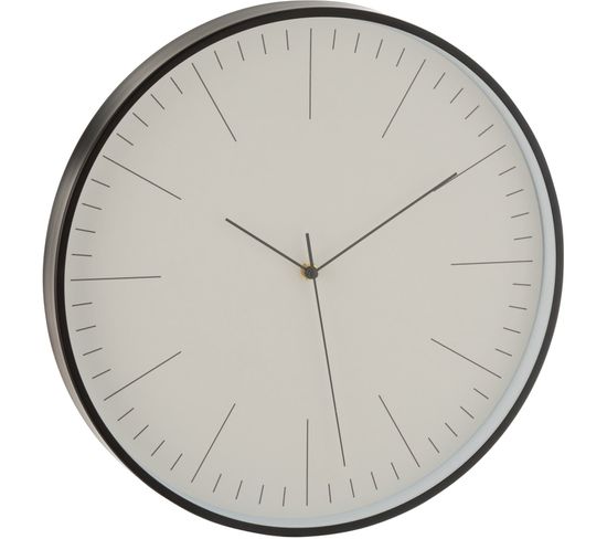 Horloge Murale Noir Aluminium 41x5x40cm