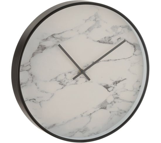 Horloge Murale Noir Plastique 40x5x40cm