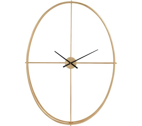Horloge Murale Or Métal 91,5x9x125,5cm