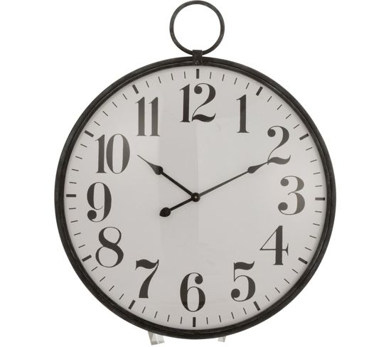 Horloge Murale Blanc Metal 70,5x13x85cm