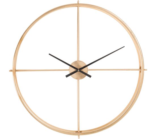 Horloge Murale Or Métal 80x9x80cm